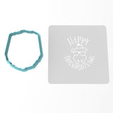 Happy Friendsgiving Cookie Cutter | Stamp | Stencil #1