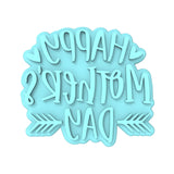 Happy Mother's Day Arrow Cookie Cutter | Stamp | Stencil Animals & Dinosaurs Cookie Cutter Lady MINI - 2 Inches (5cm) Stamp ONLY