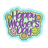 Happy Mother's Day Flowers Cookie Cutter | Stamp | Stencil Animals & Dinosaurs Cookie Cutter Lady