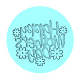 Happy Mother's Day Flowers Cookie Cutter | Stamp | Stencil Animals & Dinosaurs Cookie Cutter Lady MINI - 2 Inches (5cm) Debosser ONLY