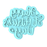 Happy St. Patrick's Day Cookie Cutter | Stamp | Stencil #3 Cookie Cutter Lady MINI - 2 Inches (5cm) Stamp ONLY