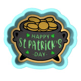 Happy St. Patrick's Day Pot of Gold Cookie Cutter | Stamp | Stencil #1 Cookie Cutter Lady