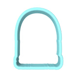 Happy St. Patrick's Day Rainbow Cookie Cutter | Stamp | Stencil #1 Cookie Cutter Lady MINI - 2 Inches (5cm) Cookie Cutter ONLY (Outline)