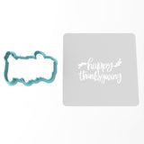 Happy Thanksgiving Cookie Cutter | Stamp | Stencil #3