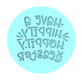 Have a Hippity Hoppity Easter Cookie Cutter | Stamp | Stencil #1 Animals & Dinosaurs Cookie Cutter Lady MINI - 2 Inches (5cm) Debosser ONLY