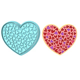 Heart of Hearts Cookie Cutter | Stamp | Stencil #2/B Wedding / Baby / V Day Cookie Cutter Lady MINI - 2 Inches (5cm) **BUNDLE** Cutter + Stamp