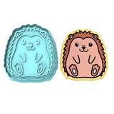 Hedgehog Cookie Cutter | Stamp | Stencil #1 Animals & Dinosaurs Cookie Cutter Lady MINI - 2 Inches (5cm) **BUNDLE** Cutter + Stamp