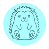 Hedgehog Cookie Cutter | Stamp | Stencil #1 Animals & Dinosaurs Cookie Cutter Lady MINI - 2 Inches (5cm) Debosser ONLY