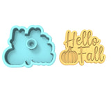 Hello Fall Cookie Cutter | Stamp | Stencil #2