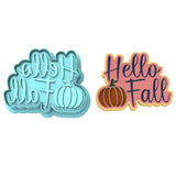 Hello Fall Cookie Cutter | Stamp | Stencil #2