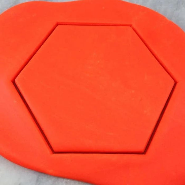 Hexagon Honeycomb Cookie Cutter Outline - Letters/ Numbers/ Shapes