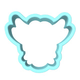 Highland Cow Cookie Cutter | Stamp | Stencil #1