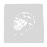Hockey Lacrosse Helmet Cookie Cutter | Stamp | Stencil #1 sports Cookie Cutter Lady MINI - 2 Inches (5cm) Stencil ONLY
