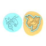 Hornet Cookie Cutter | Stamp | Stencil #1 Animals & Dinosaurs Cookie Cutter Lady MINI - 2 Inches (5cm) **BUNDLE** Cutter + Debosser