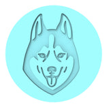 Husky Cookie Cutter | Stamp | Stencil #1 Animals & Dinosaurs Cookie Cutter Lady MINI - 2 Inches (5cm) Debosser ONLY