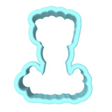 I Chews You Cookie Cutter | Stamp | Stencil Wedding / Baby / V Day Cookie Cutter Lady MINI - 2 Inches (5cm) Cookie Cutter ONLY (Outline)