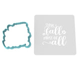 I Love Fall Most of All Cookie Cutter | Stamp | Stencil #1 Halloween / Fall Cookie Cutter Lady 2 Inch Small Cupcake Cutter Only Yes