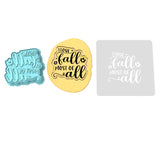 I Love Fall Most of All Cookie Cutter | Stamp | Stencil #1 Halloween / Fall Cookie Cutter Lady 2 Inch Small Cupcake Cutter + Stamp Yes