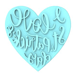 I Love St. Patrick's Day Cookie Cutter | Stamp | Stencil #1 Cookie Cutter Lady MINI - 2 Inches (5cm) Stamp ONLY