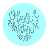 I Love St. Patrick's Day Cookie Cutter | Stamp | Stencil #1 Cookie Cutter Lady MINI - 2 Inches (5cm) Debosser ONLY