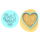 I Love St. Patrick's Day Cookie Cutter | Stamp | Stencil #1 Cookie Cutter Lady MINI - 2 Inches (5cm) **BUNDLE** Cutter + Debosser