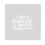 I Need a Double Shot Cookie Cutter | Stamp | Stencil Animals & Dinosaurs Cookie Cutter Lady MINI - 2 Inches (5cm) Stencil ONLY