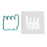 I Triple Dog Dare You Cookie Cutter | Stamp | Stencil #1 Xmas / Winter / NYE Cookie Cutter Lady