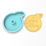 I'd Rather Be Fishing Cookie Cutter | Stamp | Stencil #1