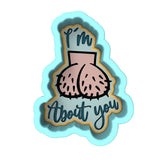 I'm Nuts About You Cookie Cutter | Stamp | Stencil #1 Bachelorette & Bachelor Cookie Cutter Lady