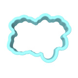 I'm Nuts About You Text Cookie Cutter | Stamp | Stencil #1 Bachelorette & Bachelor Cookie Cutter Lady MINI - 2 Inches (5cm) Cookie Cutter ONLY (Outline)