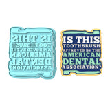Is This Toothbrush Approved by Dental Association Cookie Cutter | Stamp | Stencil