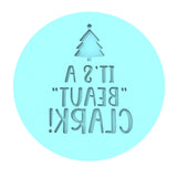 It's a Beaut Clark Cookie Cutter | Stamp | Stencil #1 Xmas / Winter / NYE Cookie Cutter Lady MINI - 2 Inches (5cm) Debosser ONLY