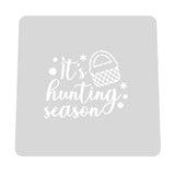 It's Hunting Season Cookie Cutter | Stamp | Stencil Animals & Dinosaurs Cookie Cutter Lady MINI - 2 Inches (5cm) Stencil ONLY