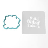 It's Turkey Time Cutter | Stamp | Stencil #1 Halloween / Fall Cookie Cutter Lady 3 Inch Cupcake/Small Cookie Cutter Only Yes