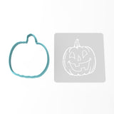 Jack O' Lantern Face Cookie Cutter | Stamp | Stencil #2 Halloween / Fall Cookie Cutter Lady 3 Inch Cupcake/Small Cookie Cutter Only Yes