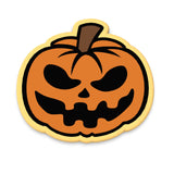 Jack O' Lantern Face Cookie Cutter | Stamp | Stencil #4