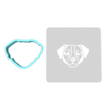 Jack Russel Cookie Cutter | Stamp | Stencil #1 Animals & Dinosaurs Cookie Cutter Lady MINI - 2 Inches (5cm) **BUNDLE** Cutter + Stencil