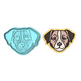 Jack Russel Cookie Cutter | Stamp | Stencil #1 Animals & Dinosaurs Cookie Cutter Lady MINI - 2 Inches (5cm) **BUNDLE** Cutter + Stamp