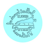 Jolliest Bunch of Assholes Cookie Cutter | Stamp | Stencil #2 Xmas / Winter / NYE Cookie Cutter Lady MINI - 2 Inches (5cm) Debosser ONLY