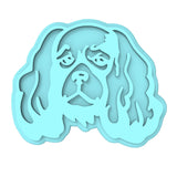 King Charles Dog Cookie Cutter | Stamp | Stencil #11 Animals & Dinosaurs Cookie Cutter Lady MINI - 2 Inches (5cm) Stamp ONLY