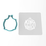 King of the Grill Cookie Cutter | Stamp | Stencil #1