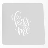 Kiss Me Cookie Cutter | Stamp | Stencil #1 Girly / Dolls / Princess Cookie Cutter Lady MINI - 2 Inches (5cm) Stencil ONLY