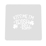 Kiss Me I'm Irish - ish Cookie Cutter | Stamp | Stencil #1 Wedding / Baby / V Day Cookie Cutter Lady MINI - 2 Inches (5cm) Stencil ONLY