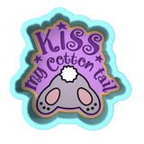 Kiss My Cotton Tail Cookie Cutter | Stamp | Stencil Animals & Dinosaurs Cookie Cutter Lady