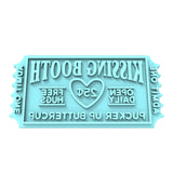 Kissing Booth Cookie Cutter | Stamp | Stencil Girly / Dolls / Princess Cookie Cutter Lady MINI - 2 Inches (5cm) Stamp ONLY