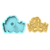 Knight Shoulders Cookie Cutter | Stamp | Stencil #1 Animals & Dinosaurs Cookie Cutter Lady