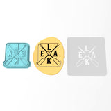 Lake Oars Cookie Cutter | Stamp | Stencil #1