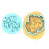 Let's Get Lit Cookie Cutter | Stamp | Stencil #1 Xmas / Winter / NYE Cookie Cutter Lady MINI - 2 Inches (5cm) **BUNDLE** Cutter + Debosser
