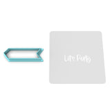 Let's Party Arrow Cookie Cutter | Stamp | Stencil #1