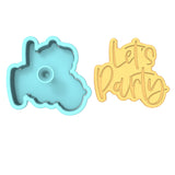 Let's Party Cookie Cutter | Stamp | Stencil #2